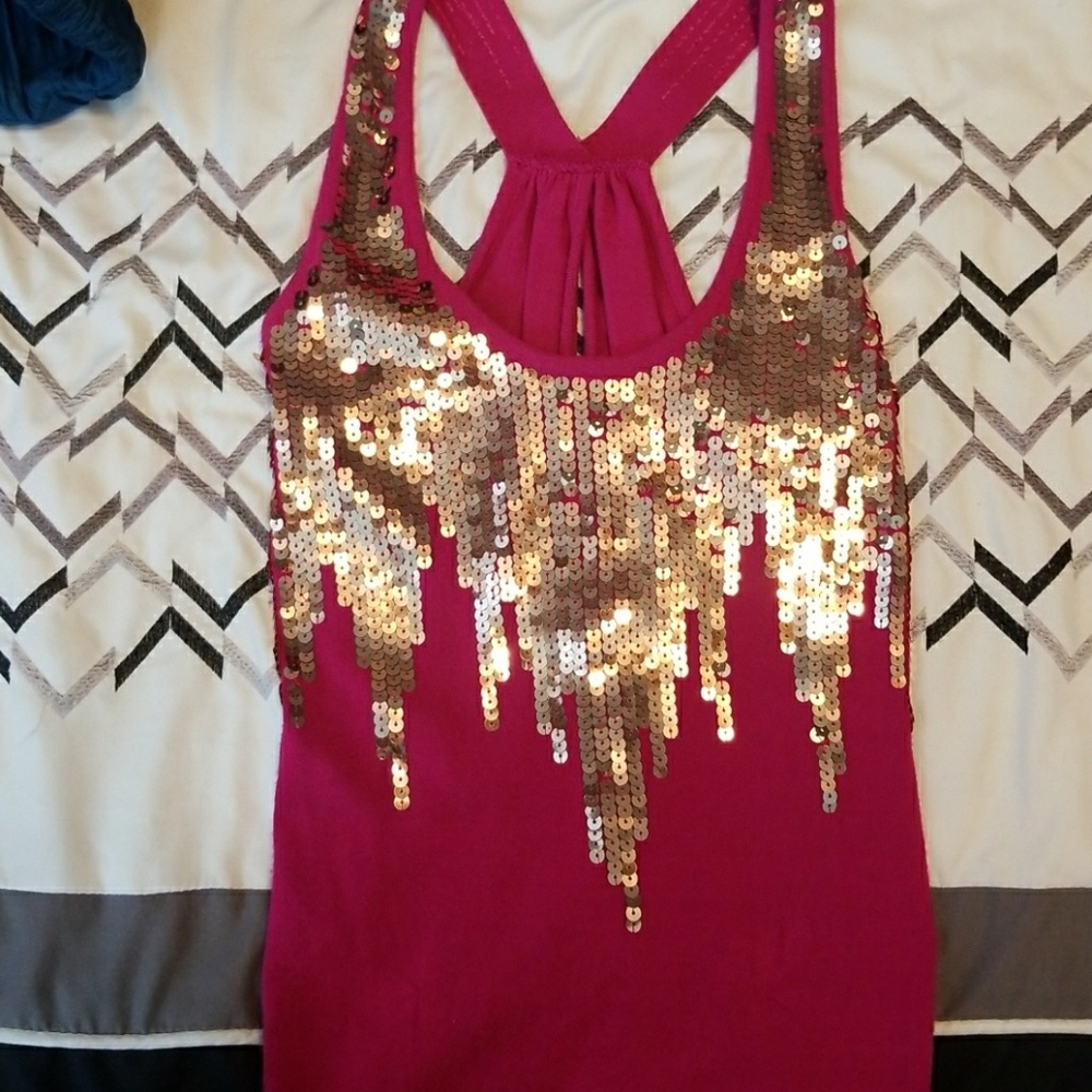 BEBE racerback tank size small